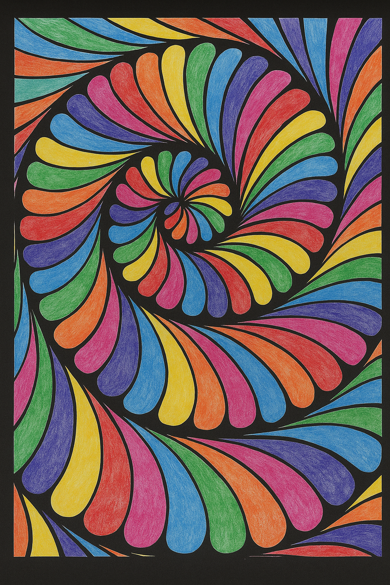 JoGenii Zentangle Doodle Poster Coloring Kit