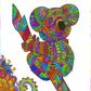 JoGenii Mandala Affirmations Poster Coloring Kit – Animal Theme