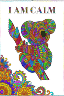 JoGenii Mandala Affirmations Poster Coloring Kit – Animal Theme