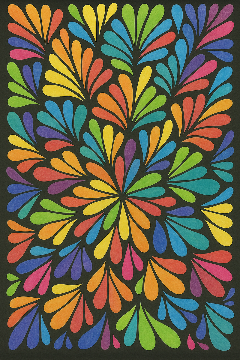 JoGenii Zentangle Doodle Poster Coloring Kit