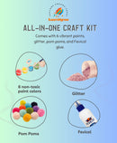Dino Rakhi Combo – DIY Dinosaur Painting Kit with Dino Keychain, Fridge Magnet, Canvas Painting & Dino Rakhi