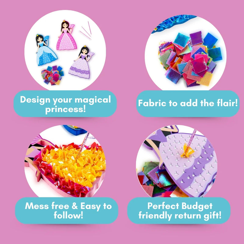 DIY Princess Poking Gown Kit - I Can Be a Designer - Pack of 1 (Random)