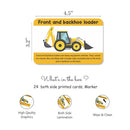 Construction Tools and Vehicles Flash Cards- Pack of 20