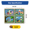 Mini Leaves Four 4 Piece Act of Kindness Jumbo Pieces Wooden Puzzle Set of 4 Chunky Jigsaw Puzzle