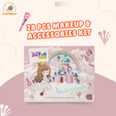 28 pcs Makeup & Accessories Kit + Hair Extensions
