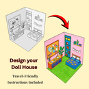 JoGenii DIY 3D Popup Doll House – I Can Be a Home Stylist | 3D Popup Book | Trave-Friendly Busy Book | Pretend Play | Perfect Gift for Girls and Boys (4 - 10 Years)