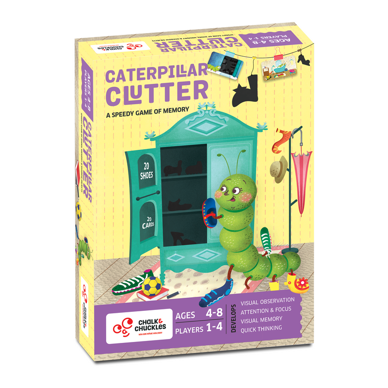 Chalk and Chuckles Caterpillar Clutter-Memory and Matching Game