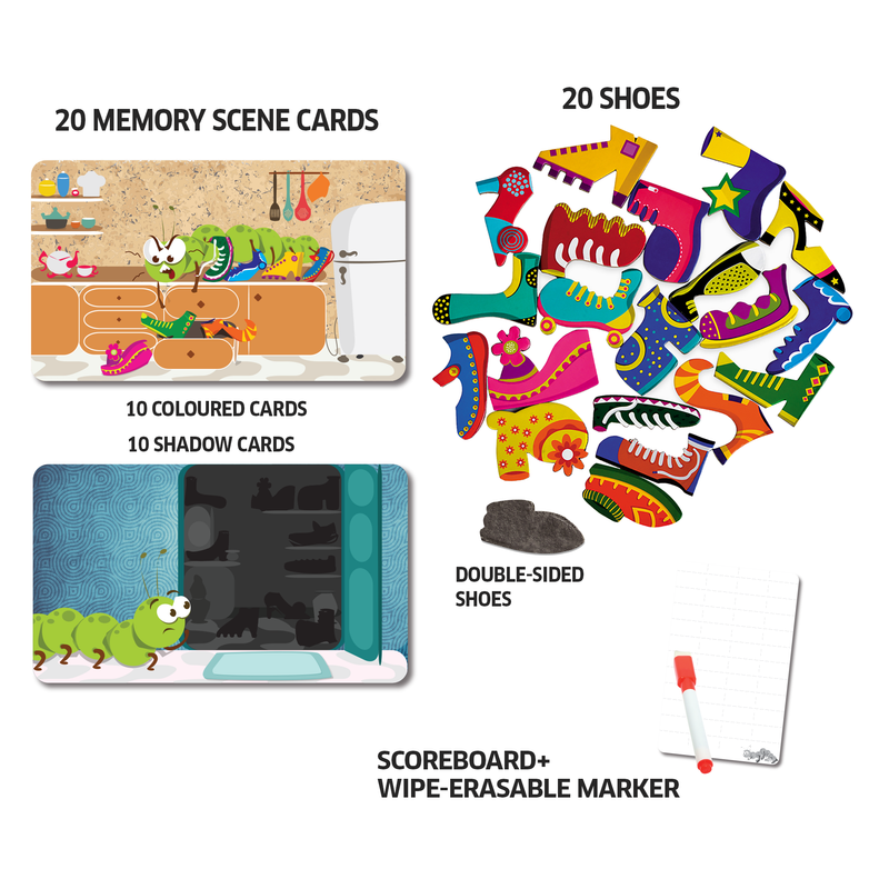 Chalk and Chuckles Caterpillar Clutter-Memory and Matching Game