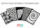 JoGenii Zentangle Doodle Poster Coloring Kit