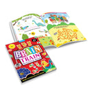 Brain Train Activity Books Pack- A Set of 4 Books - With Colouring Pages, Mazes, Puzzles and Word searches Activities