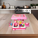 Ultimate Kid Chef Bring Along Kitchen Cooking Suitcase Luxury Kitchen Set Cooking Toy with Briefcase Kitchen Food Play Set for Girls & Boys (New)-Made in India