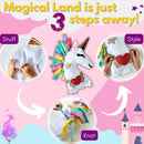 PepPlay Unicorn Pillow DIY kit Art & Craft Activity Kit for Kids | (43Pieces)