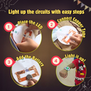 JoGenii's I Can Light It Up - Paper Circuit DIY Kit | Contains 6 DIY projects | Science meets Craft | Includes 2 DIY Superhero Accessories