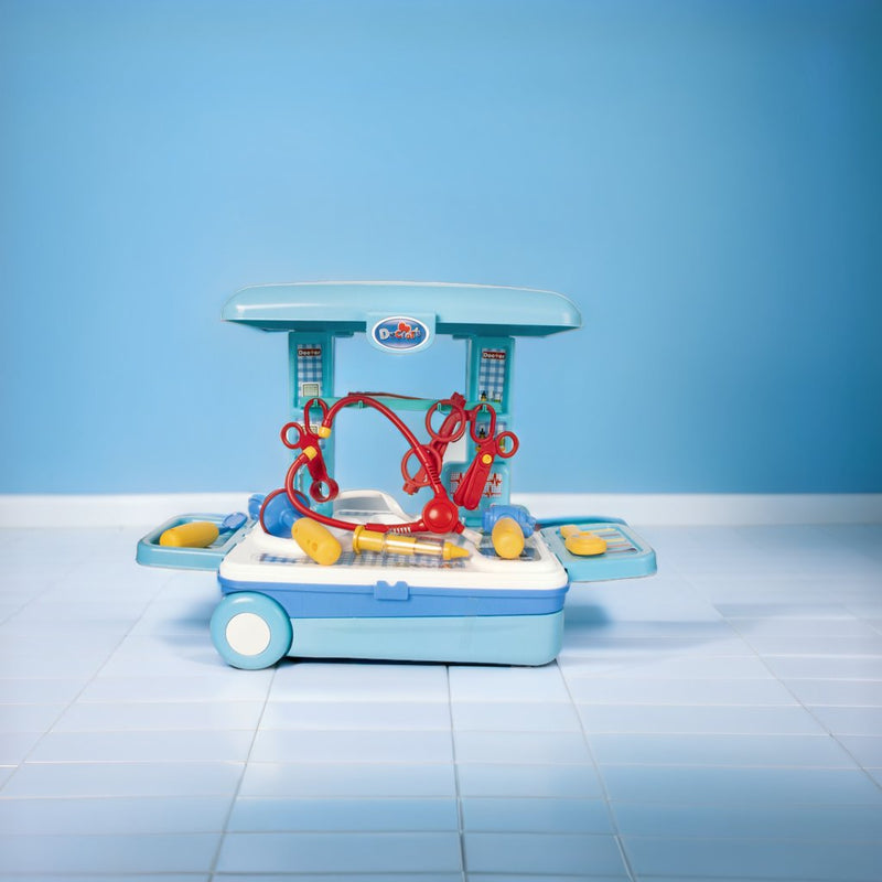 JoGenii Toys Premium Doctor Set with Pull Push Trolley for