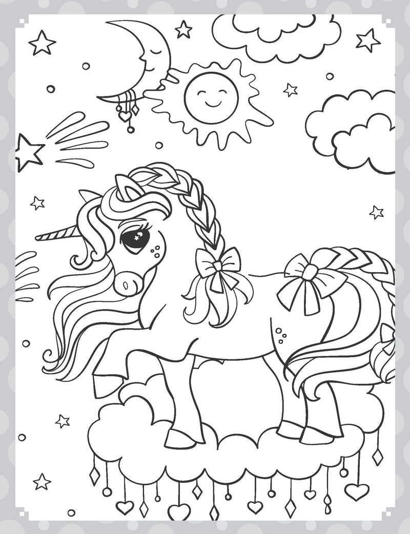 My Ultimate Unicorns Colouring Fun Book with Free Crayons