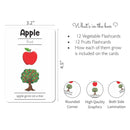 Fruits and Vegetables Flashcards- Pack of 24