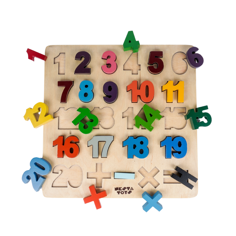 Wooden Number Puzzle Toy
