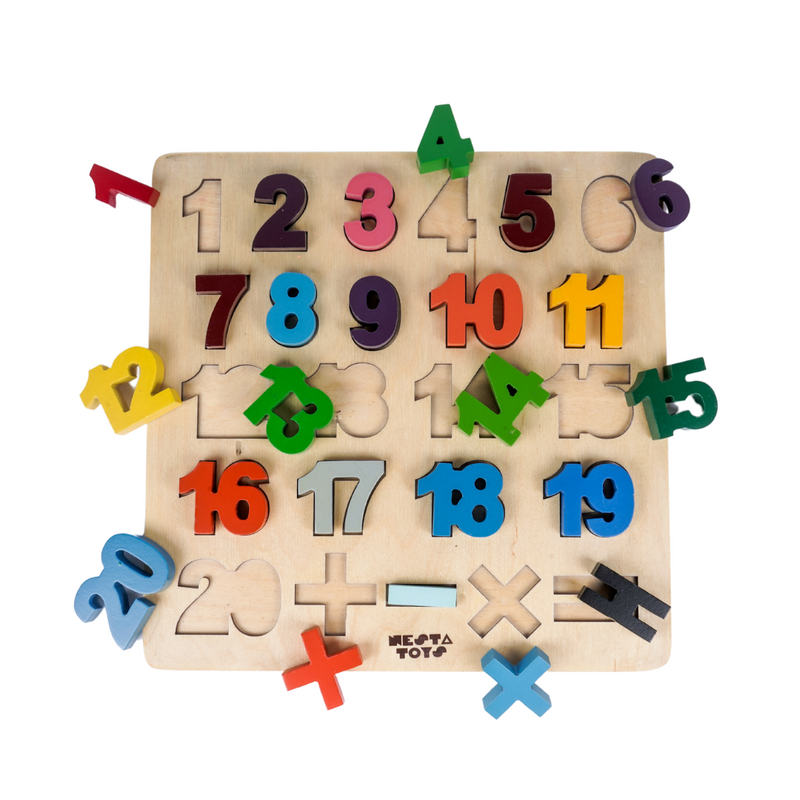 Wooden number deals toys