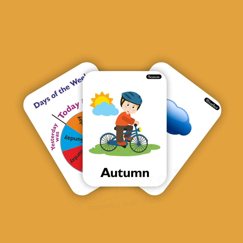 Clapjoy Double Sided Flash Cards for Kids (Z3-Community Helper, Action & 5in1)