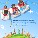 JoGenii I Can Be an Explorer – Seek & Find Activity Kit (Age 4 to 99 Years) ,Fun & Educational Geography Game | No-Mess | STEM Learning | BIS Certified | Screen-Free Play