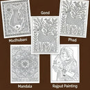 JoGenii Indian Art Forms Poster Coloring Kit