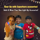 JoGenii's I Can Light It Up - Paper Circuit DIY Kit | Contains 6 DIY projects | Science meets Craft | Includes 2 DIY Superhero Accessories