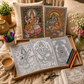 10 Poster Bharat Kala Indian Art & Sacred Mandala Coloring Kit Combo