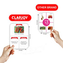 Clapjoy Double Sided Flash Cards for Kids (Z3- Fruits, Vegetable & Bird)