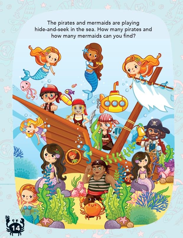 Pirates & Mermaids: Best Friends Forever Activity Book