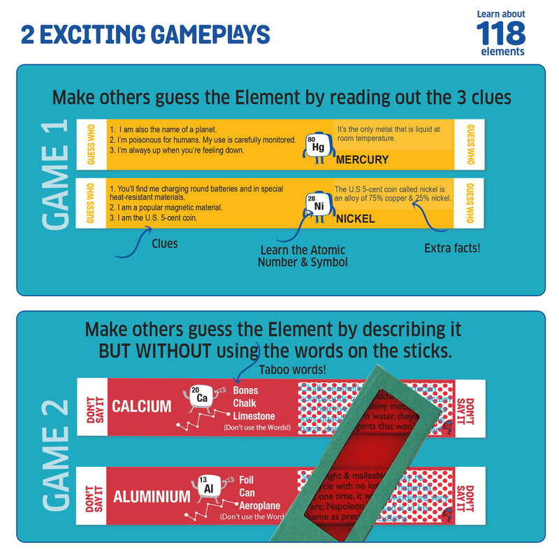 Smart Sticks- Elemental Chemistry STEM Game & Puzzle