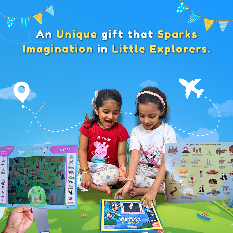 JoGenii I Can Be an Explorer – Seek & Find Activity Kit (Age 4 to 99 Years) ,Fun & Educational Geography Game | No-Mess | STEM Learning | BIS Certified | Screen-Free Play