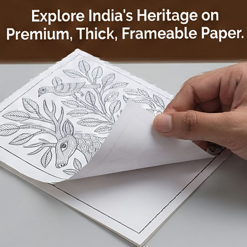 JoGenii Indian Art Forms Poster Coloring Kit