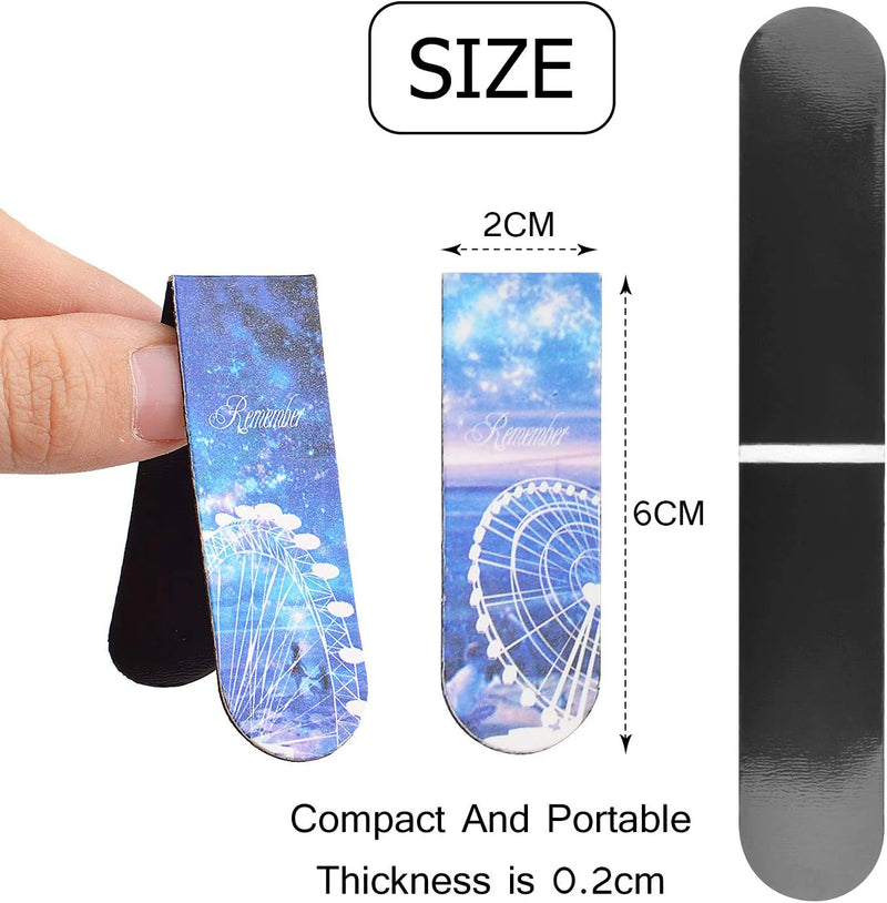 Magnetic Bookmarks with Cute Design (Set of 6) – Unique Gift for Kids & Adults, Booklovers