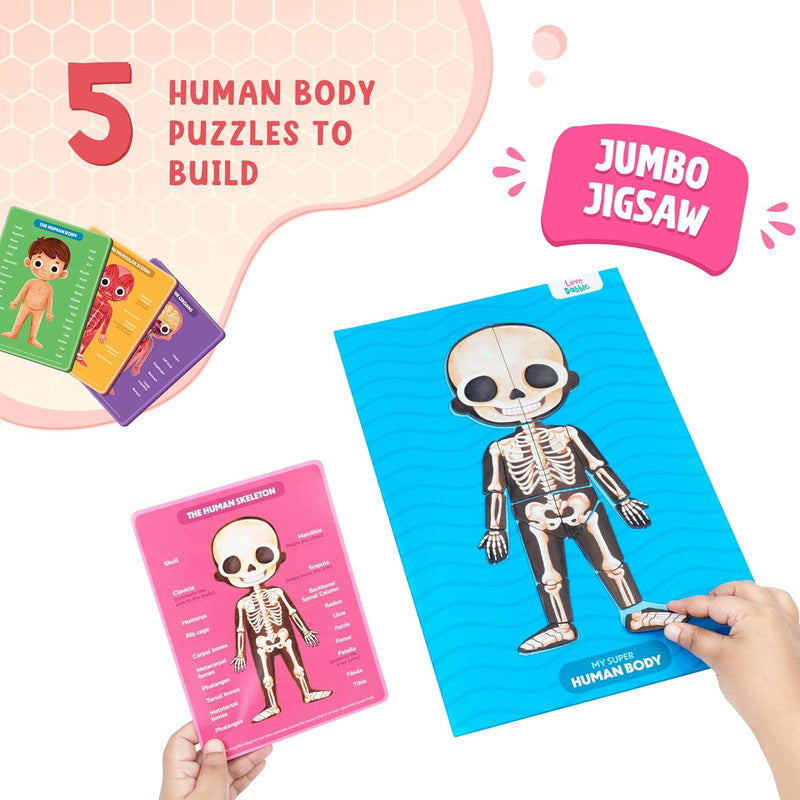 My Super Human Body Magnetic Puzzles for Kids | Learning Puzzles for Kids | Educational Toys, Games & Puzzles for Children | For Ages 5 to 12 |