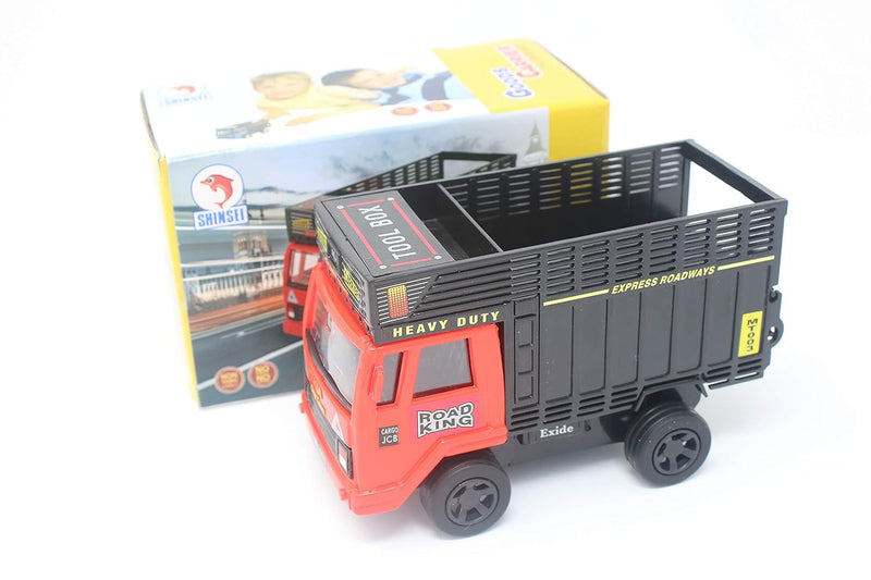 Pull Back Goods Carrier Truck Toy for Kids Above 3 Years Openable Dicky (Colours May Vary)