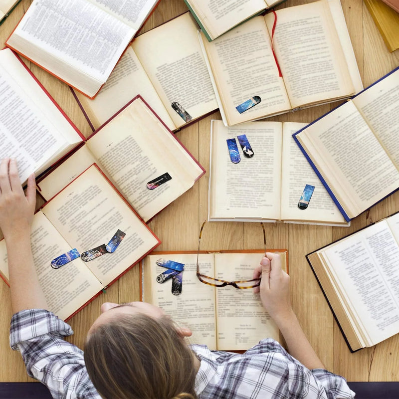 Magnetic Bookmarks with Cute Design (Set of 6) – Unique Gift for Kids & Adults, Booklovers