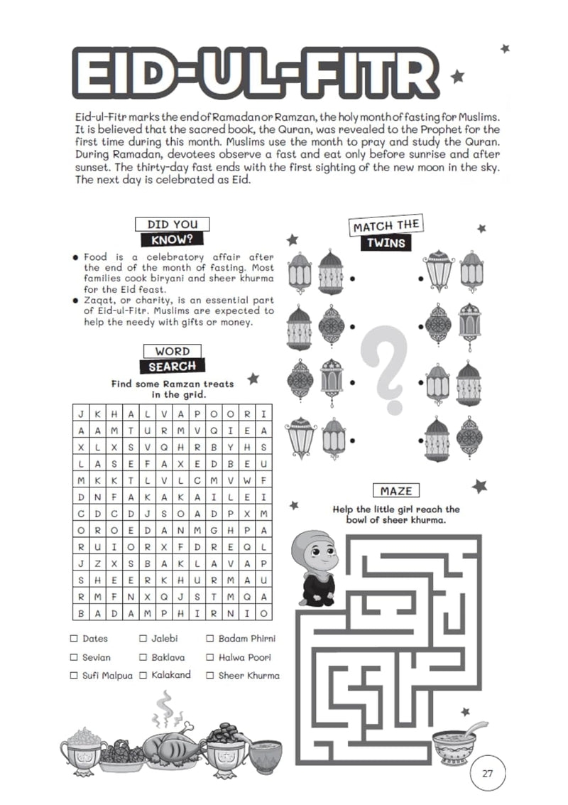 Festivals and Celebrations of India: Activity Book