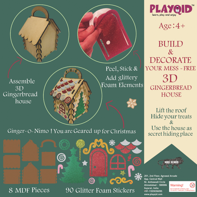 Build & Decorate Your Mess-Free 3D Gingerbread House
