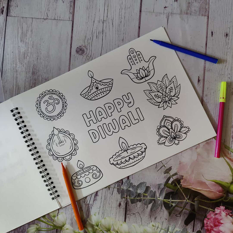 diwali coloring book