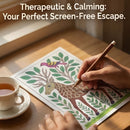 Indian Art Forms & Sacred Neon Mandala Poster Coloring Kit | 10 High-Quality Art Sheets, Coloring pens | Perfect for Gifting Adults, Kids, Teens