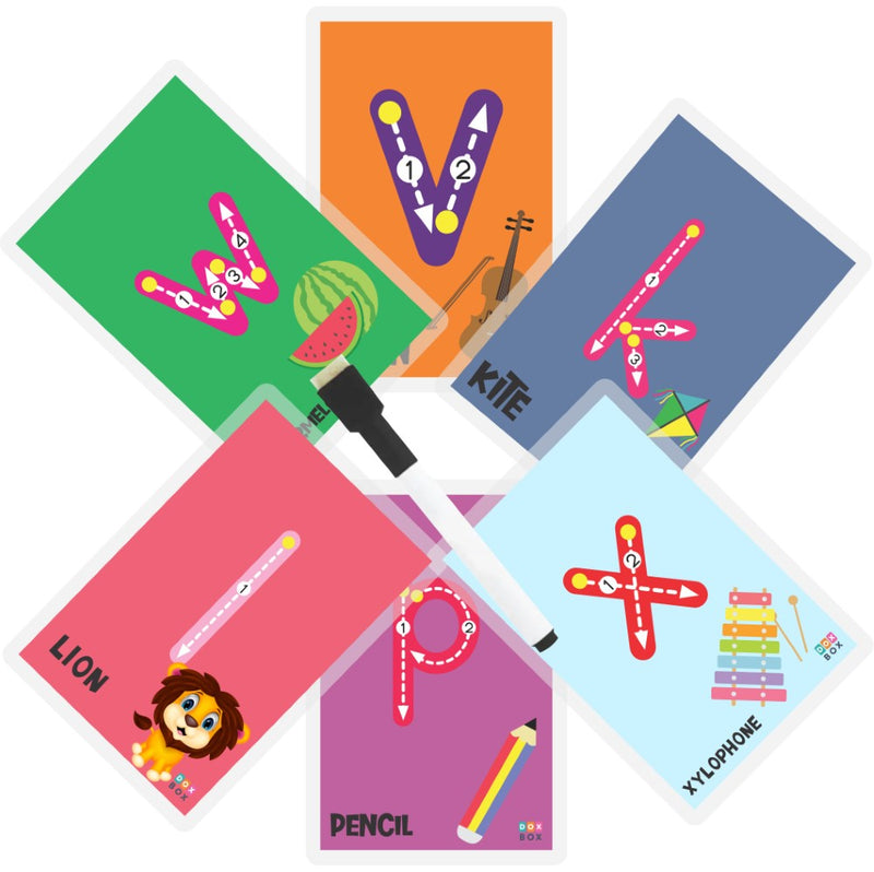 Lowercase abc rewritable Flashcards / Tracing mats