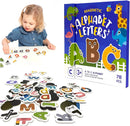 Magnetic Alphabet Letters Set – 78 PCS Animal-Themed Upper & Lowercase for Kids