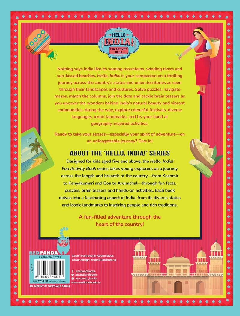 Hello India! Fun India Activity Book: States And Union Territories