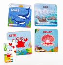 Puzzle Time Aqua Underwater Sea Animals Marine For kids 4 years+ | 12 Jigsaw Puzzle with Sand Timer And Pouch | 108 Pieces | Educational Puzzle game for fun and challegne | Improves focus and Speed
