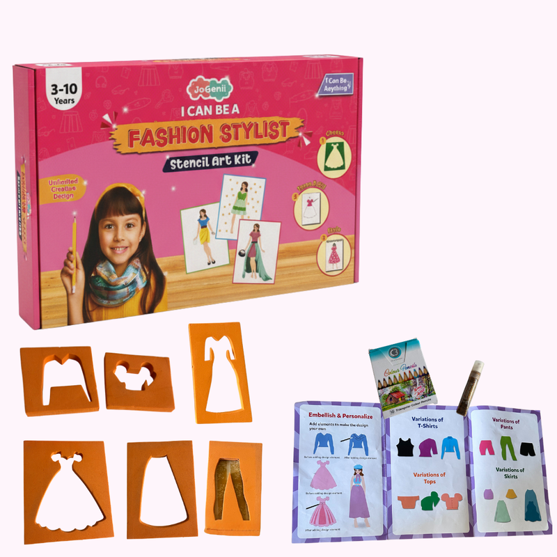 JoGenii I Can Be a Fashion Stylist | Perfect Gift for Young Girls 3 to 10 years Old