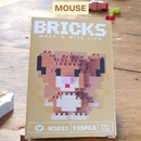 Mini Animal Lego Micro Building Blocks Set 3D Model Animal Educational Construction Toy Building Blocks (Bricks) – 2-Inch Cartoon Animal Toy Set for Kids | Birthday Return Gift & Desk Decor Idea - BUY 3 GET 1 FREE