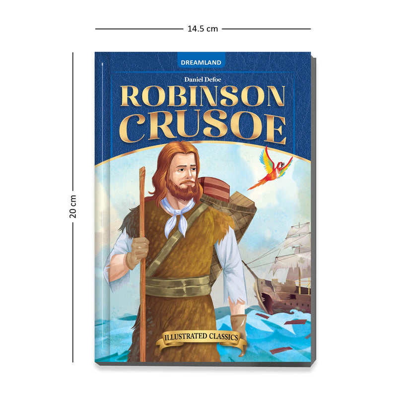 Robinson Crusoe-  Illustrated Abridged Classics for Children with Practice Questions