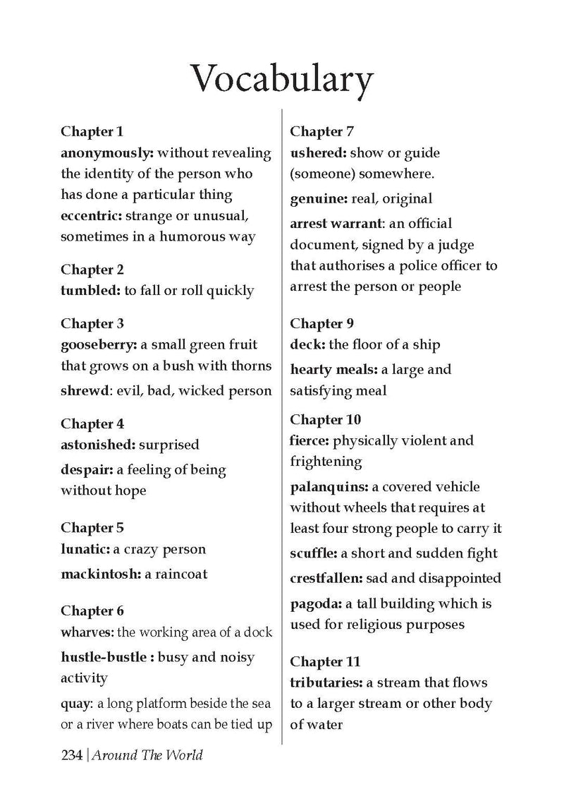 Around the World in 80 Days- Illustrated Abridged Classics for Children with Practice Questions