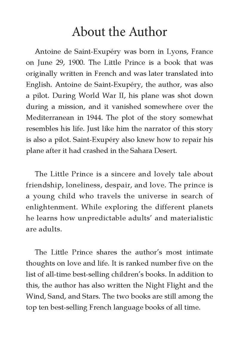 The Little Prince- Illustrated Abridged Classics for Children with Practice Questions