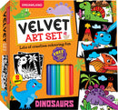 Dinosaurs - Velvet Art Set With 10 Free Sketch Pens